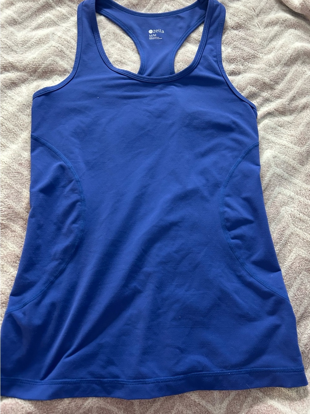 Zella Blue Women’s Racerback Athletic Tank Top Sz medium m